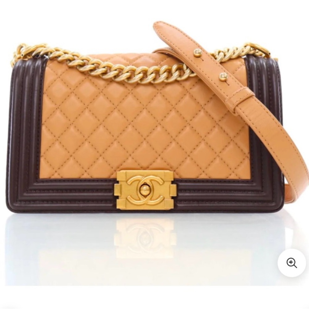 Chanel Boy Bag in Brown Lambskin